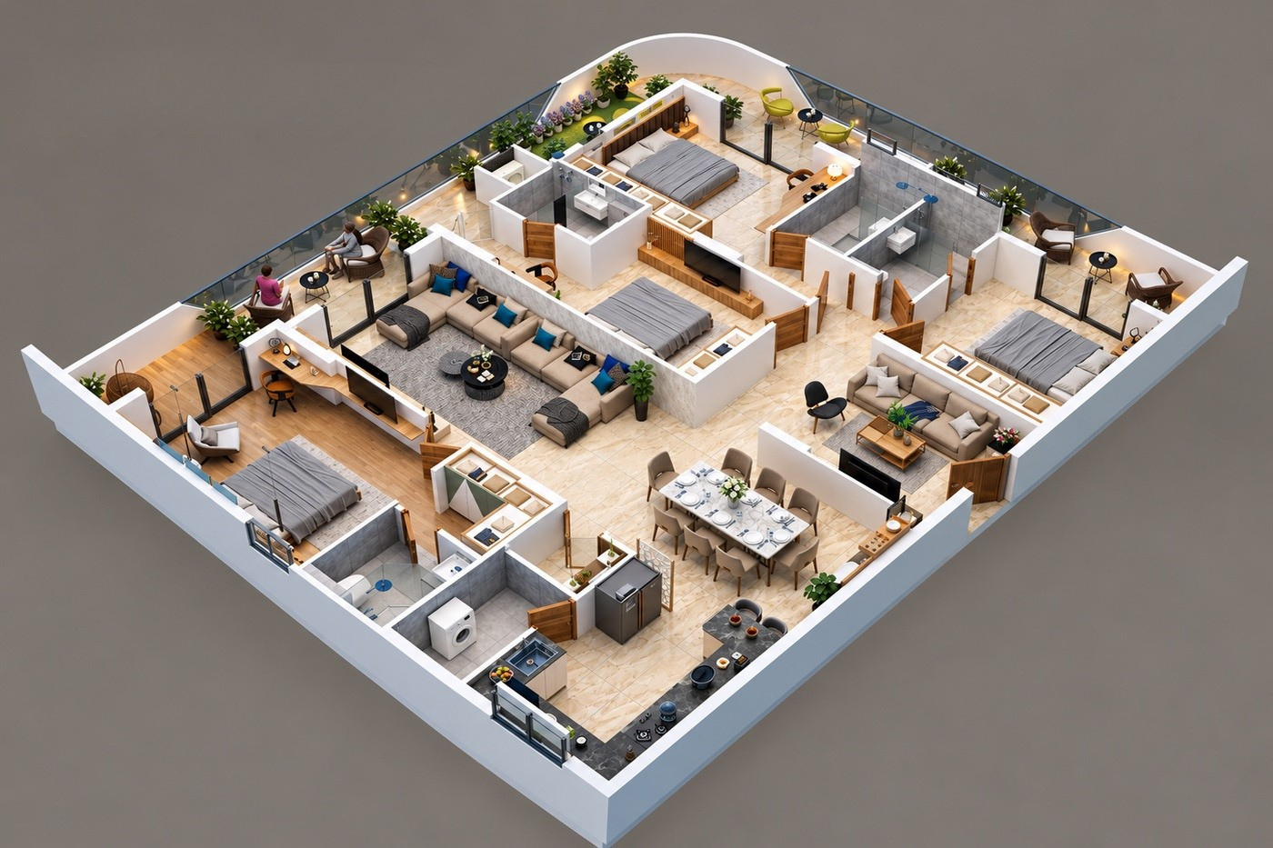 Contemporary residential architecture and house design