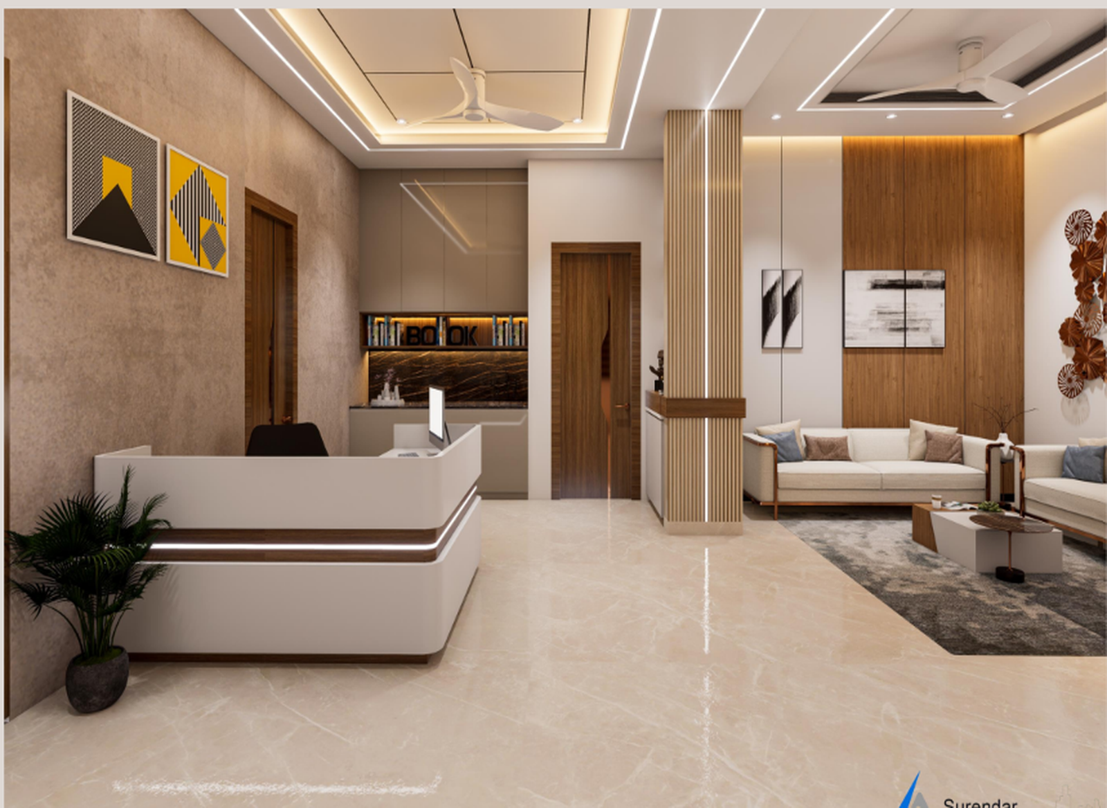 Interior design project by Surendar Associates