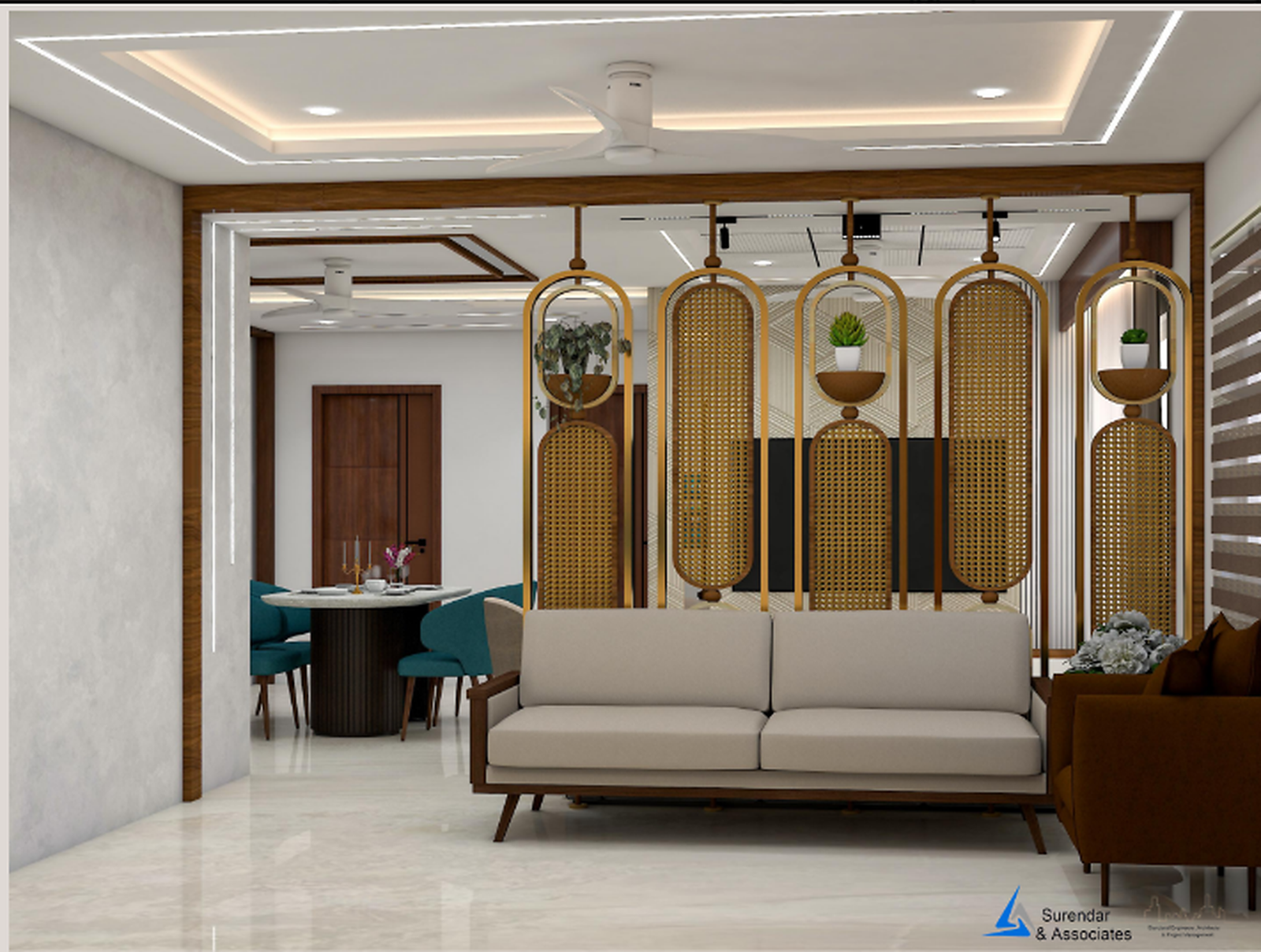 Interior design project by Surendar Associates