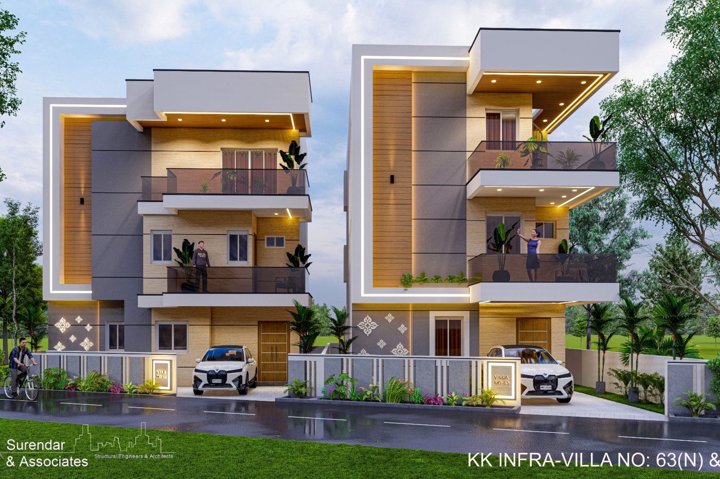 Contemporary modern architectural residence